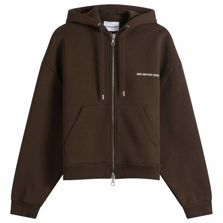 Photo: MKI Women's Uniform Zip Hoodie Presented by END. in Coffee