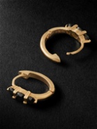 Ileana Makri - Gold Diamond Hoop Earrings