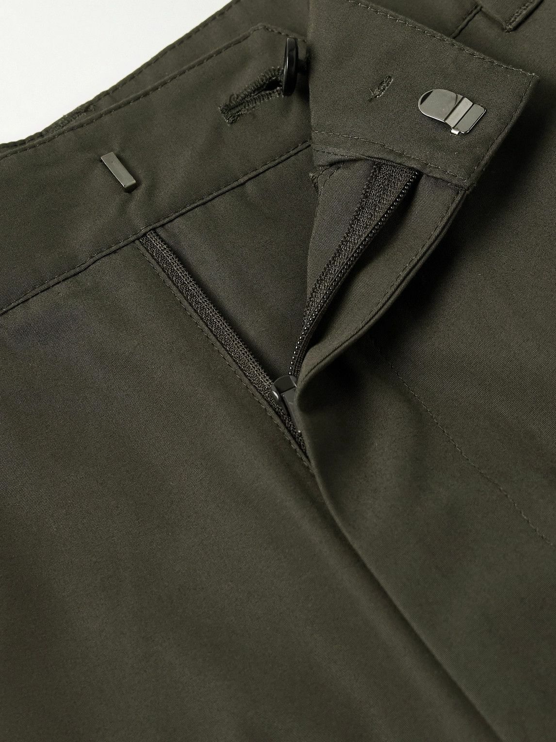 Amomento - Barrel-Leg Cotton-Poplin Trousers - Green