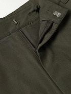 Amomento - Barrel-Leg Cotton-Poplin Trousers - Green