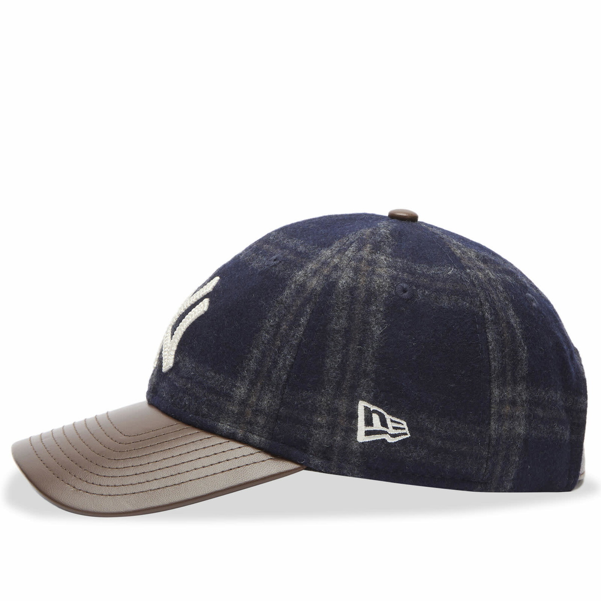 New Era New York Yankees Loden Leather 9Twenty Cap in Navy 