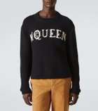 Alexander McQueen Logo cotton jacquard sweater