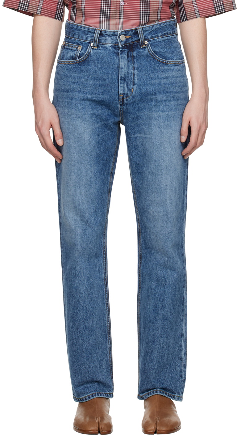 Youth Blue Straight-Leg Jeans