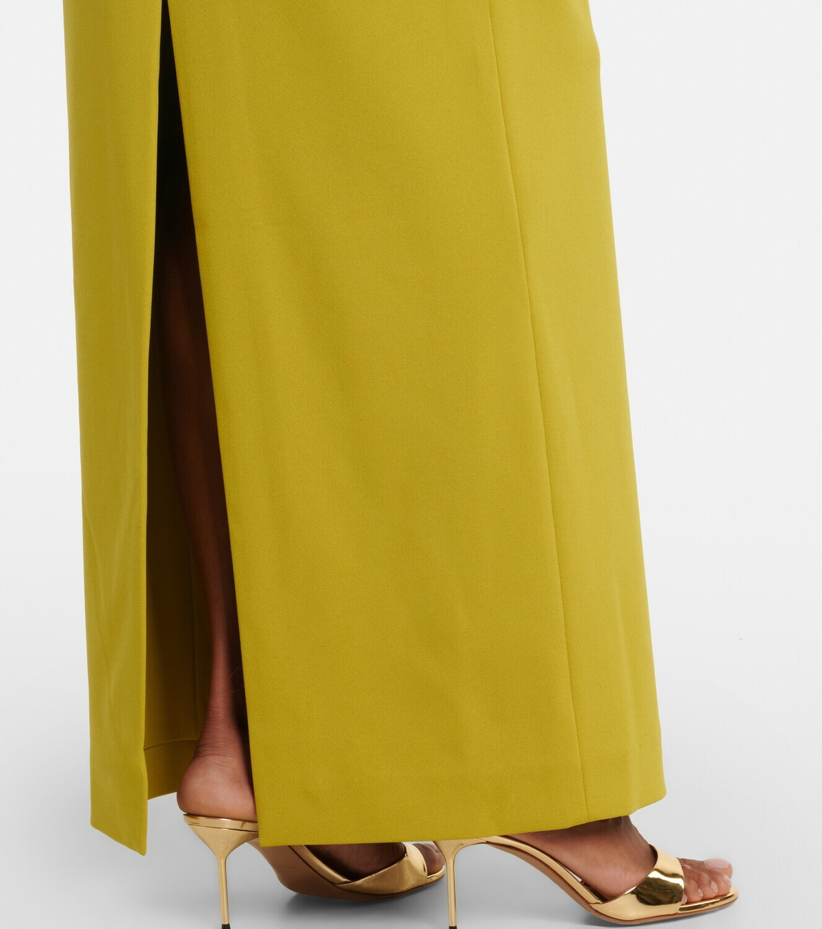 Solace London Adele satin-trimmed gown