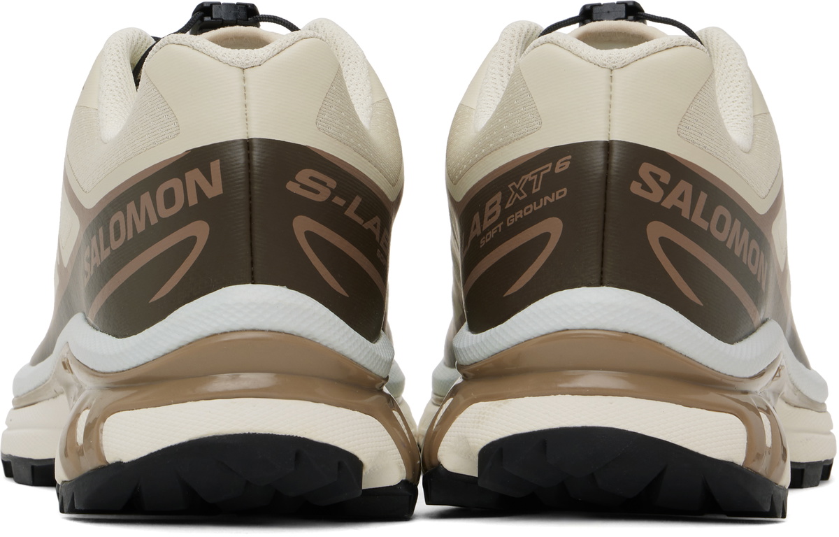 Salomon Off-White & Brown XT-6 Sneakers Salomon