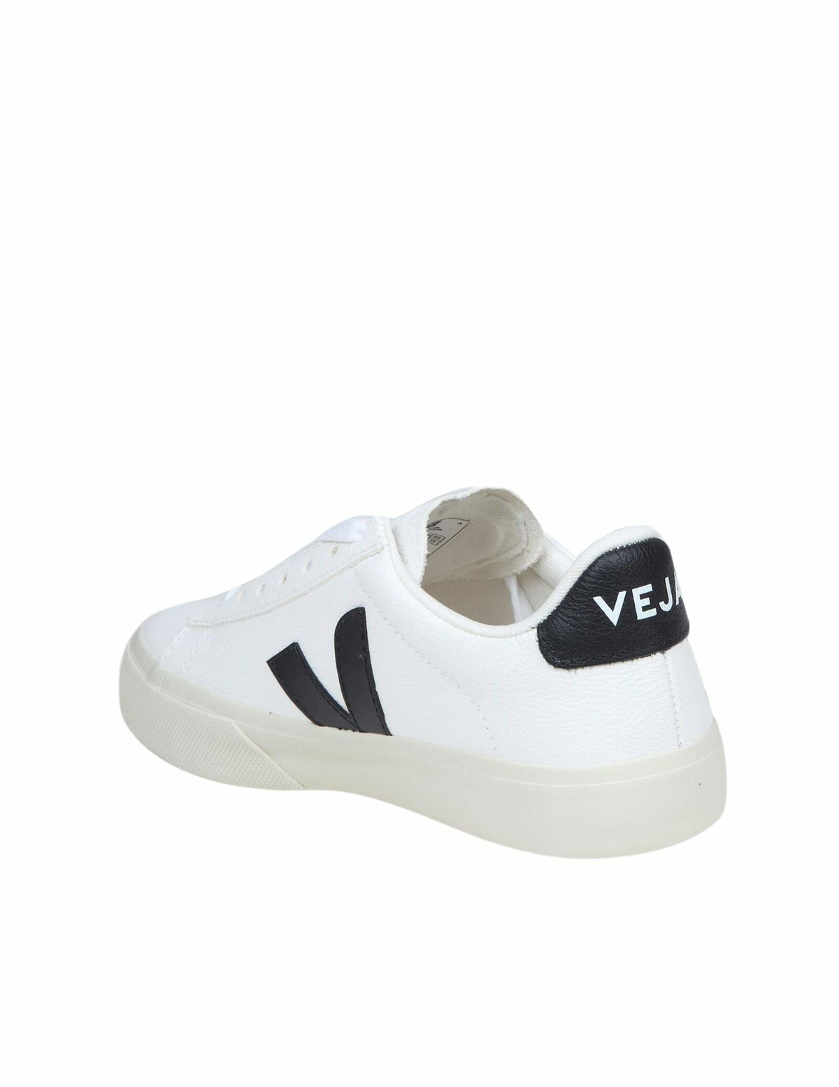 Veja Campo Chromefree In White/black Leather