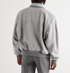 Fear of God for Ermenegildo Zegna - Logo-Appliquéd Wool Bomber Jacket - Gray