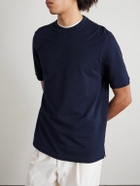 Canali - Cotton-Piqué T-Shirt - Blue
