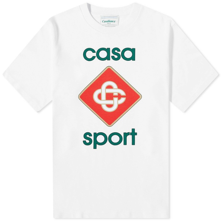 Photo: Casablanca Men's Casa Sport Logo T-Shirt in White