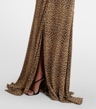 Roberto Cavalli Embellished open-back gown