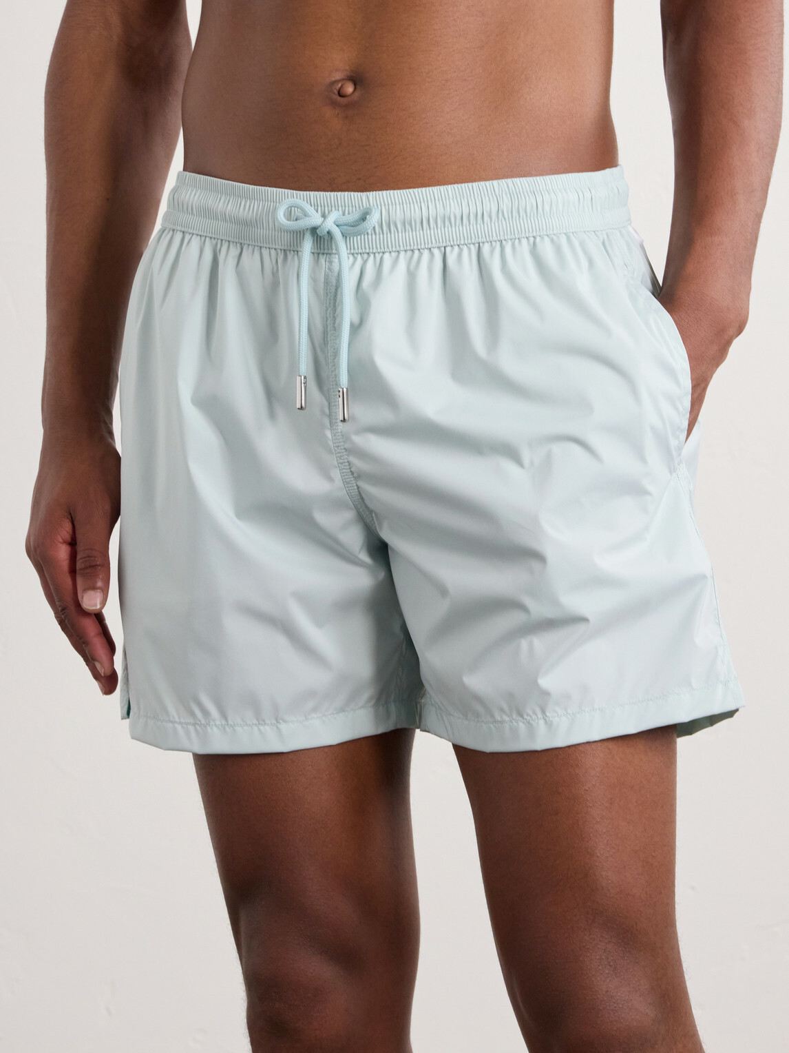 Thom Sweeney - Straight-Leg Mid-Length Swim Shorts - Blue
