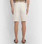 Mr P. - Garment-Dyed Cotton-Twill Bermuda Shorts - White