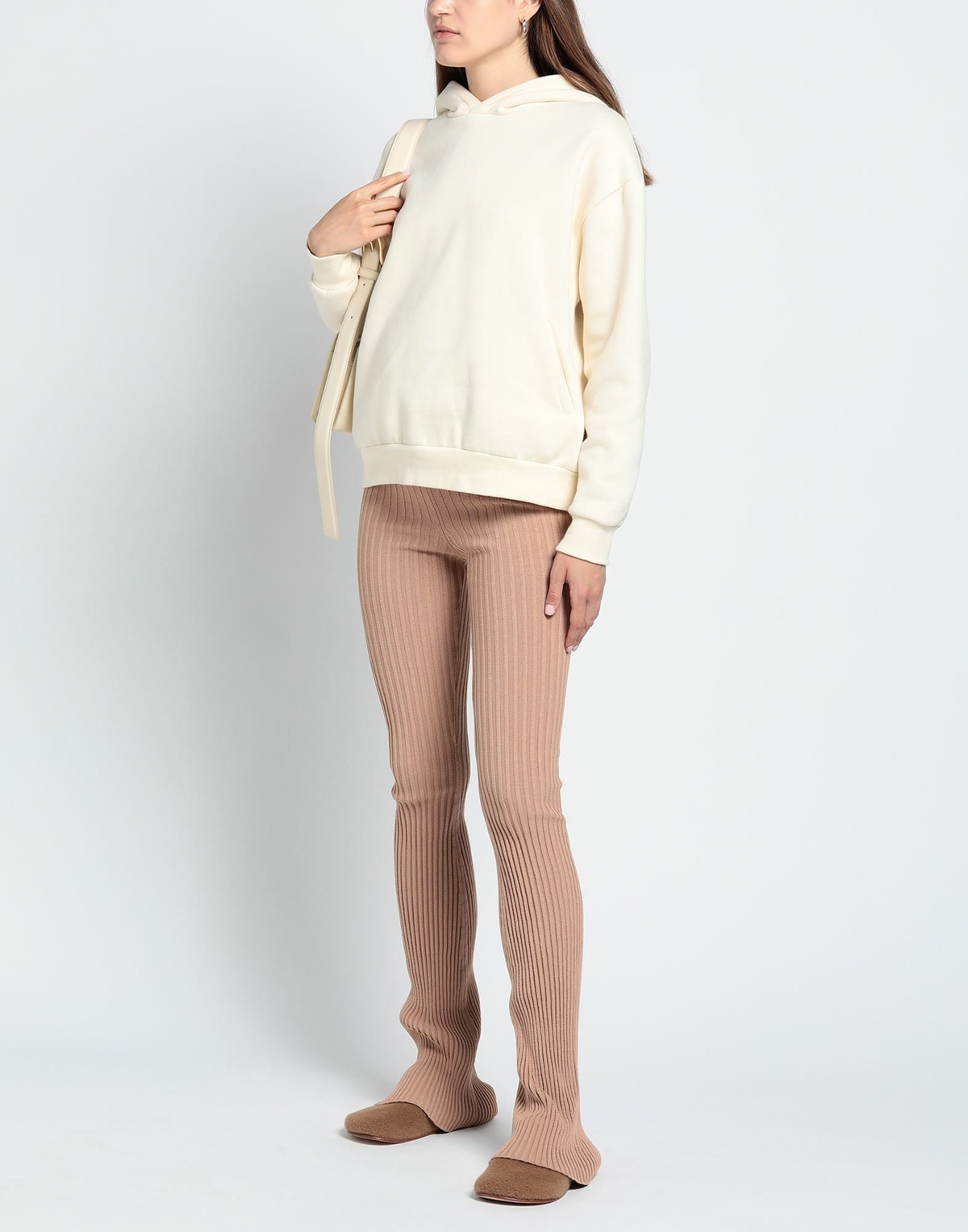 Andreādamo Womens Pants Light brown