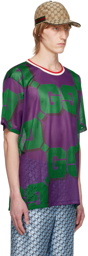 Gucci Purple & Green GG T-Shirt