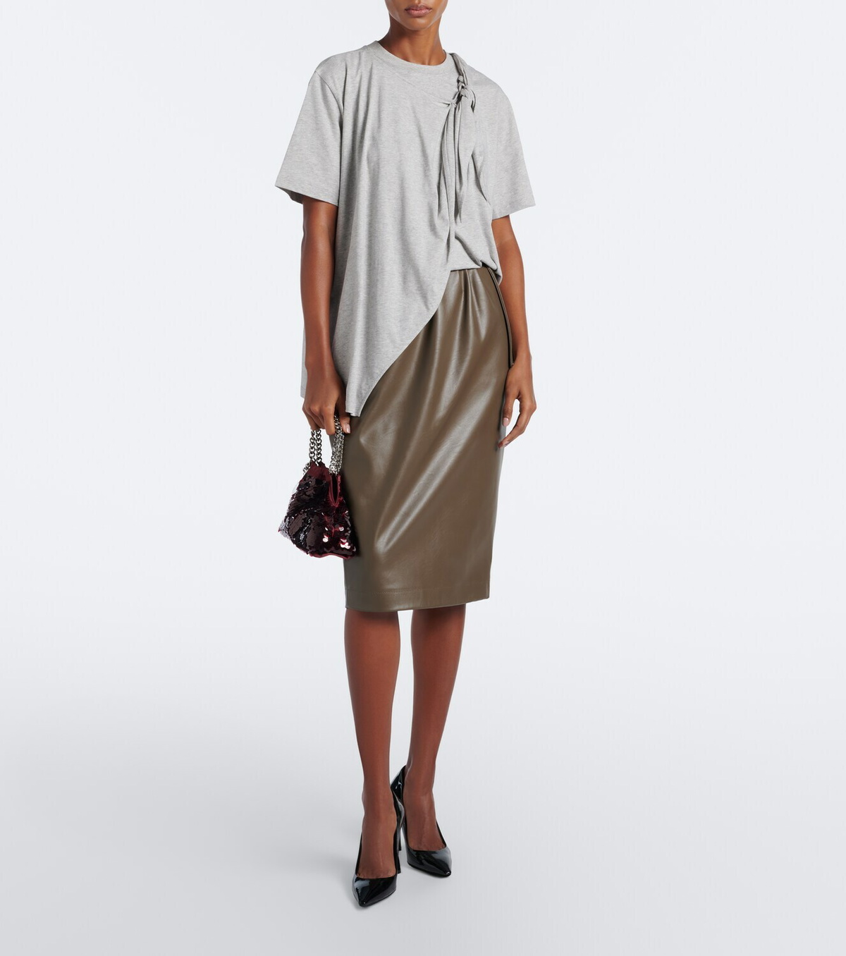 Stella McCartney Falabella Mini sequined top-handle bag