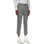 AMI Alexandre Mattiussi Grey Wool Elasticized Trousers