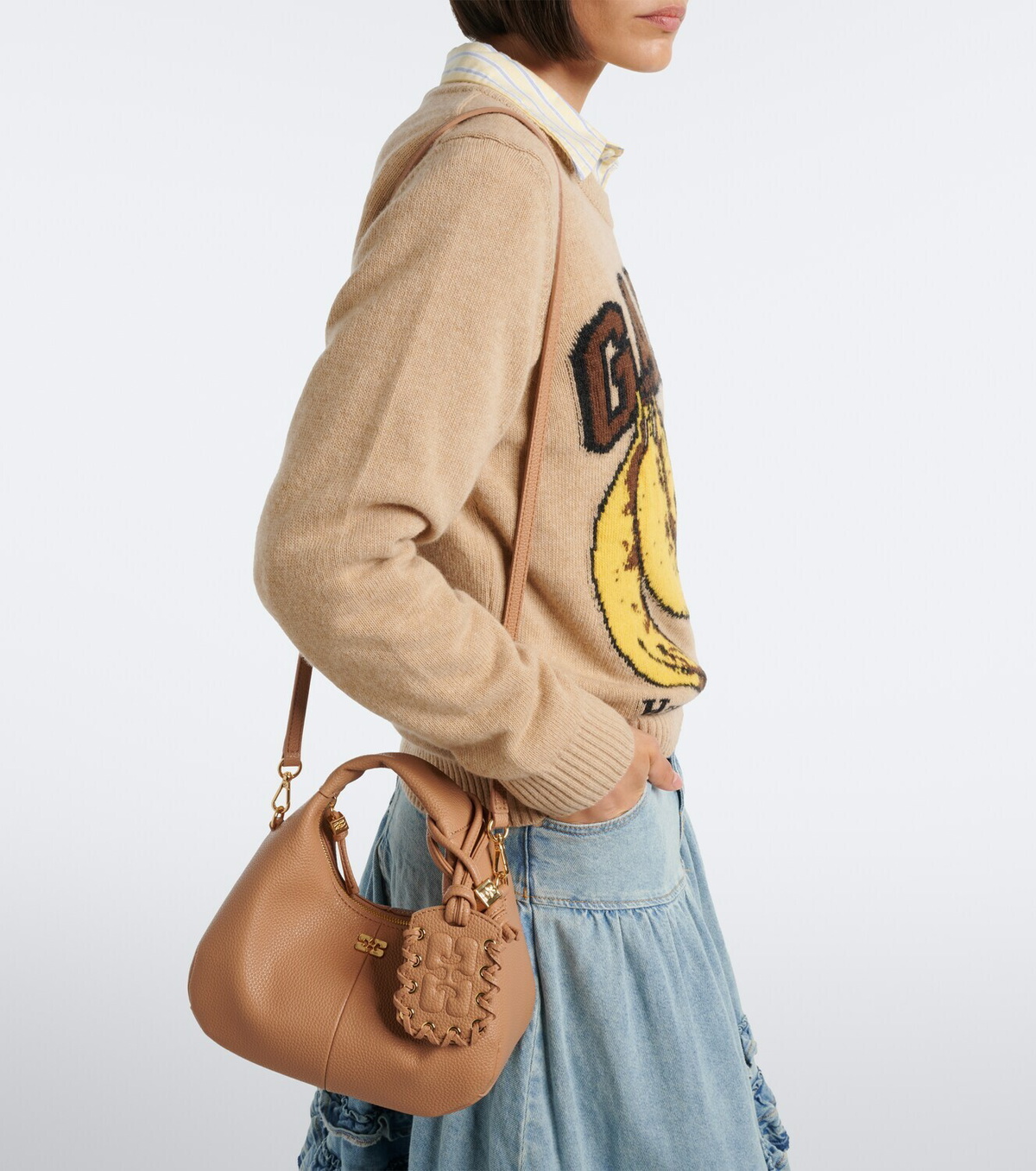 Ganni Mini top handle bag