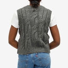 Levi's Women's Cable Knit Vest in Grey