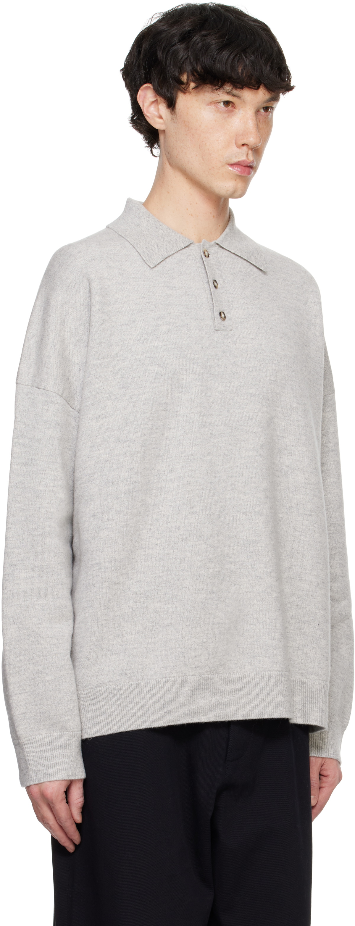 Nanushka Gray Elieke Polo