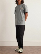 Carhartt WIP - American Script Logo-Embroidered Organic Cotton-Jersey T-Shirt - Gray