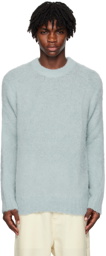 AMI Paris Blue Hairy Sweater