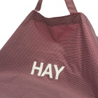 HAY Grid Crossover Bag - Medium in Burgundy 