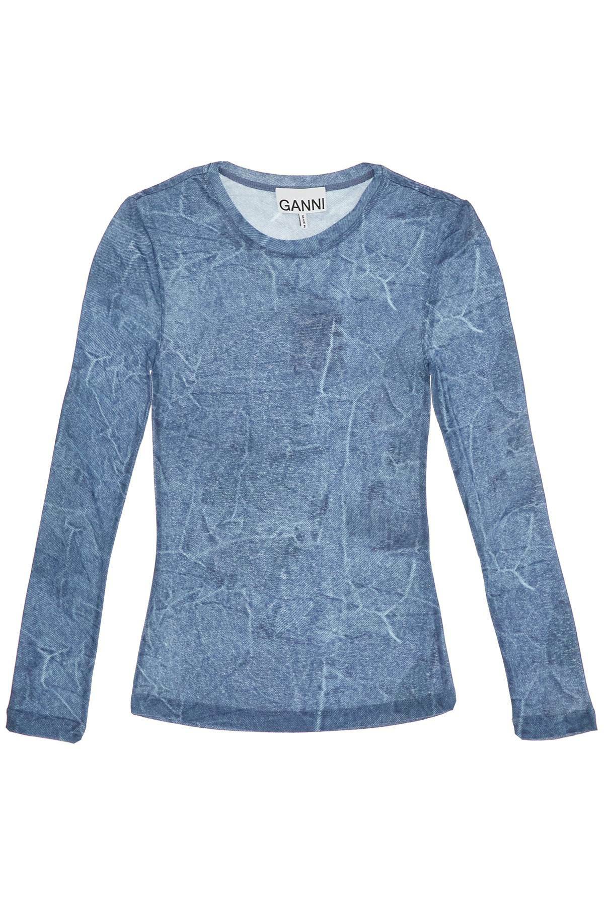 Ganni Light Weight Denim Top 600077165dnm main image 0