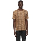 Saint Laurent Tan Leopard T-Shirt