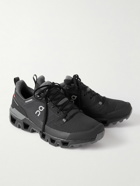 ON - Cloudwander Waterproof Rubber-Trimmed Mesh Running Sneakers - Black