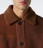 Arma Rickson shearling-trimmed leather jacket