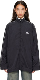 Balenciaga Black Fluid Peachy Track Jacket