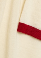 Guest In Residence Airy Ringer Contrast-trim Cashmere T-shirt Cream