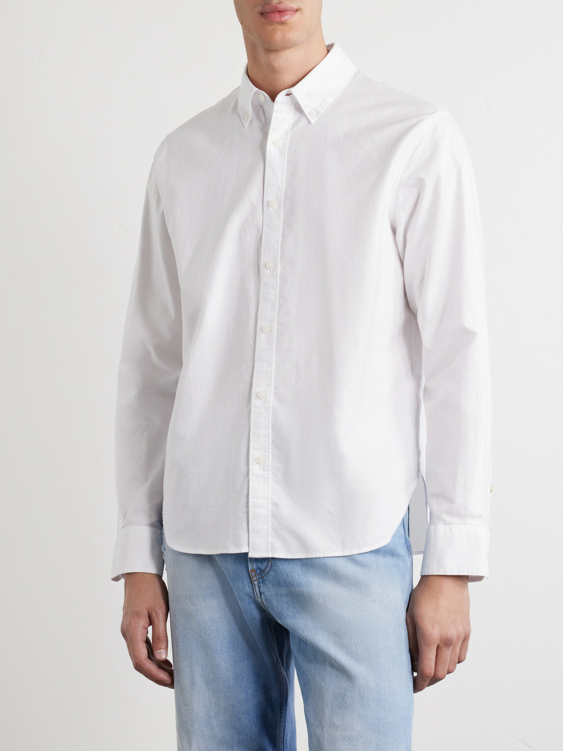 Rag & Bone - Button-Down Collar Cotton-Poplin Shirt - White