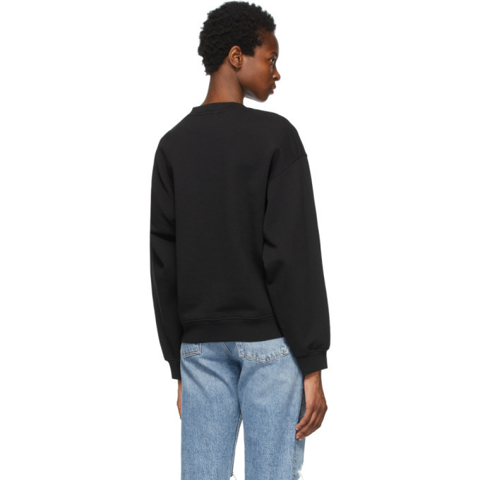 AGOLDE Black Nolan Drop Shoulder Sweatshirt AGOLDE