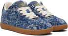 GANNI Blue Denim Tapestry Sneakers