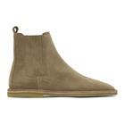 Saint Laurent Beige Suede Nino Chelsea Boots