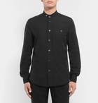 Barena - Grandad-Collar Cotton-Poplin Shirt - Men - Black