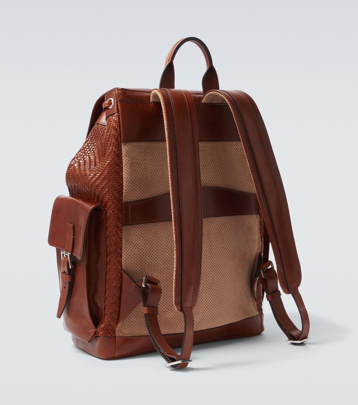 Brunello Cucinelli City leather backpack