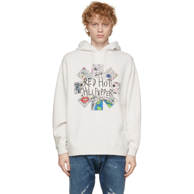 Photo: R13 White RHCP Doodle Oversized Hoodie