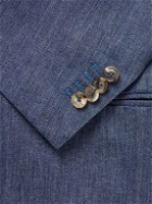 De Petrillo - Unstructured Denim Suit Jacket - Blue