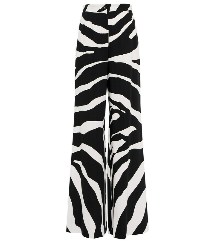 Photo: Dolce&Gabbana - Zebra-print wide-leg pants