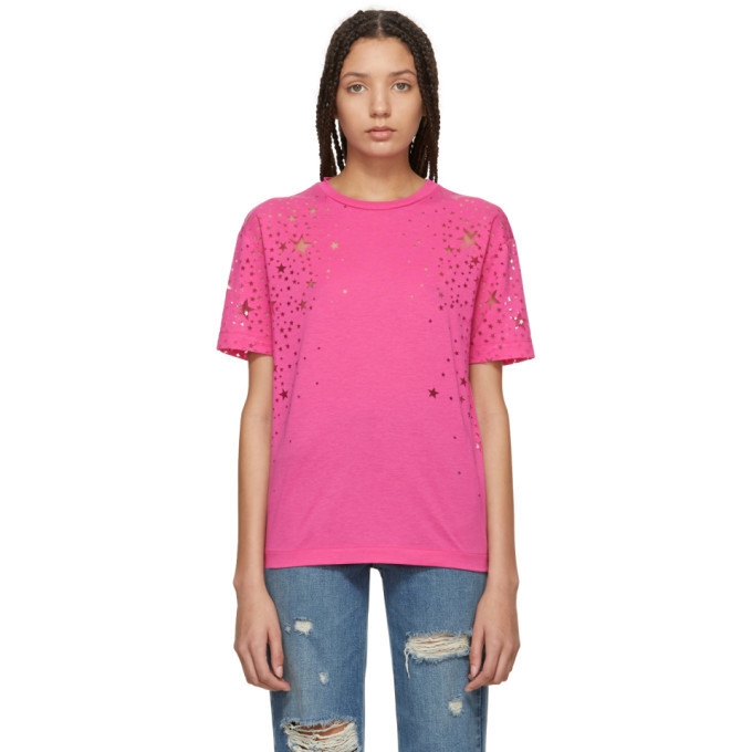 Photo: Stella McCartney Pink Laser Cut Star T-Shirt