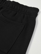 Entire Studios - Straight-Leg Enzyme-Washed Cotton-Jersey Sweatpants - Black