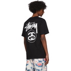 Stussy Black Stock Link T-Shirt