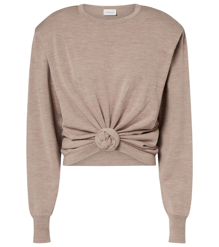 Photo: Magda Butrym Knot-detail wool sweater