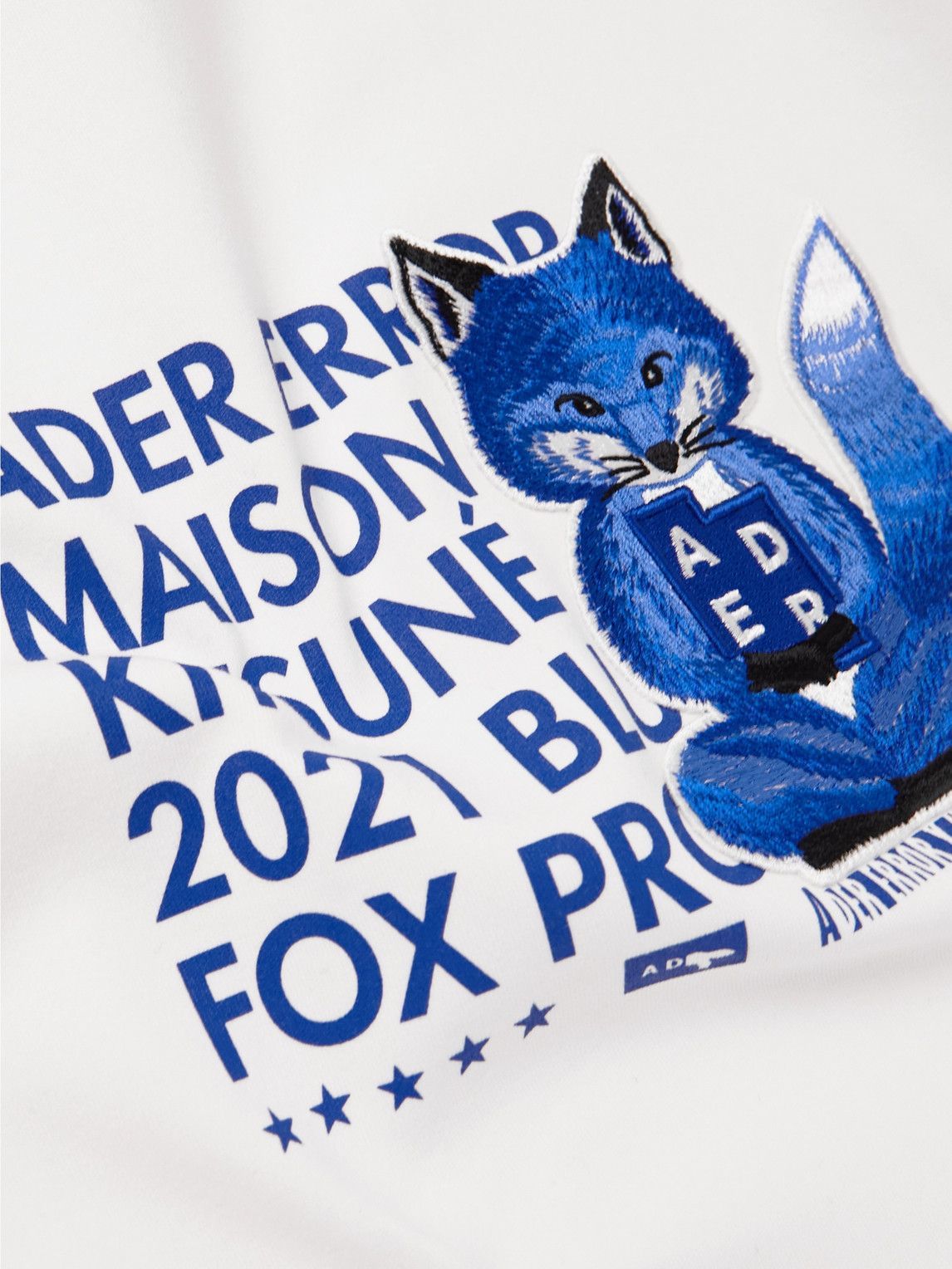 Maison Kitsuné - Ader Error Meditation Fox Logo-Embroidered Cotton