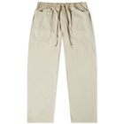 Rick Owens DRKSHDW Men's MT Lightweight Drawstring Long Pant in Pearl