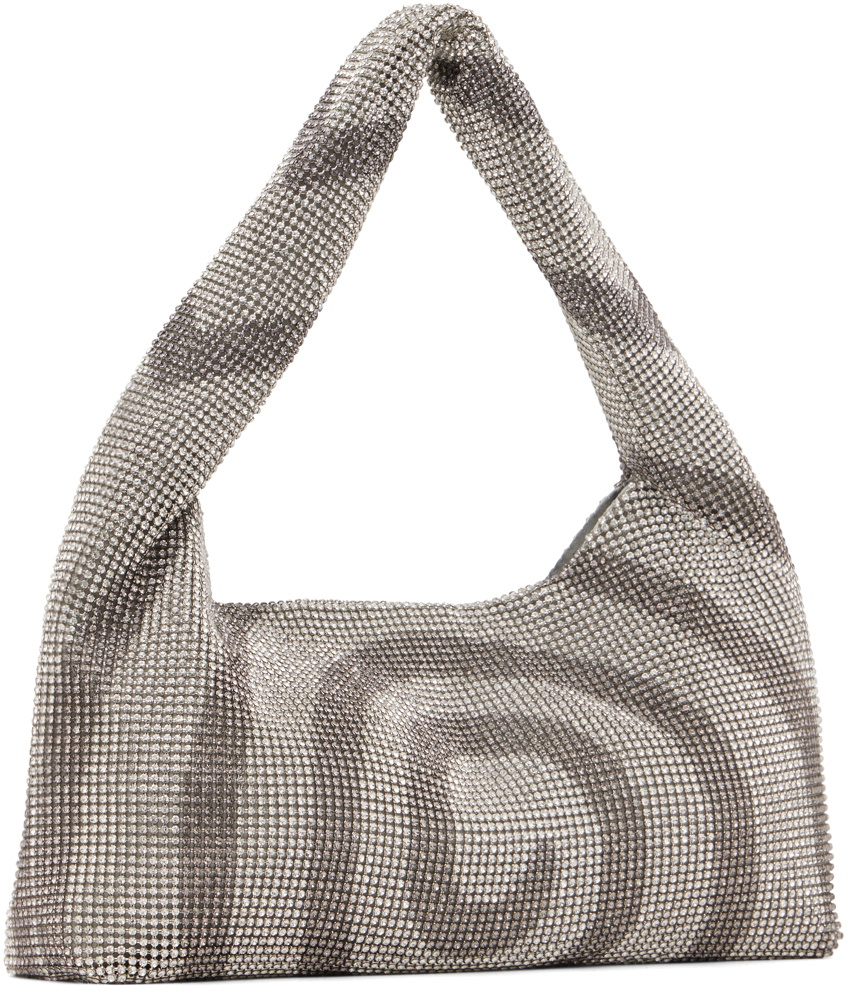 KARA Silver Mini Swirl Armpit Bag Kara