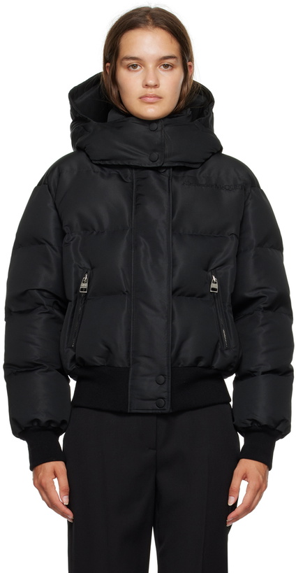 Photo: Alexander McQueen Black Quilted Puffer Jacket
