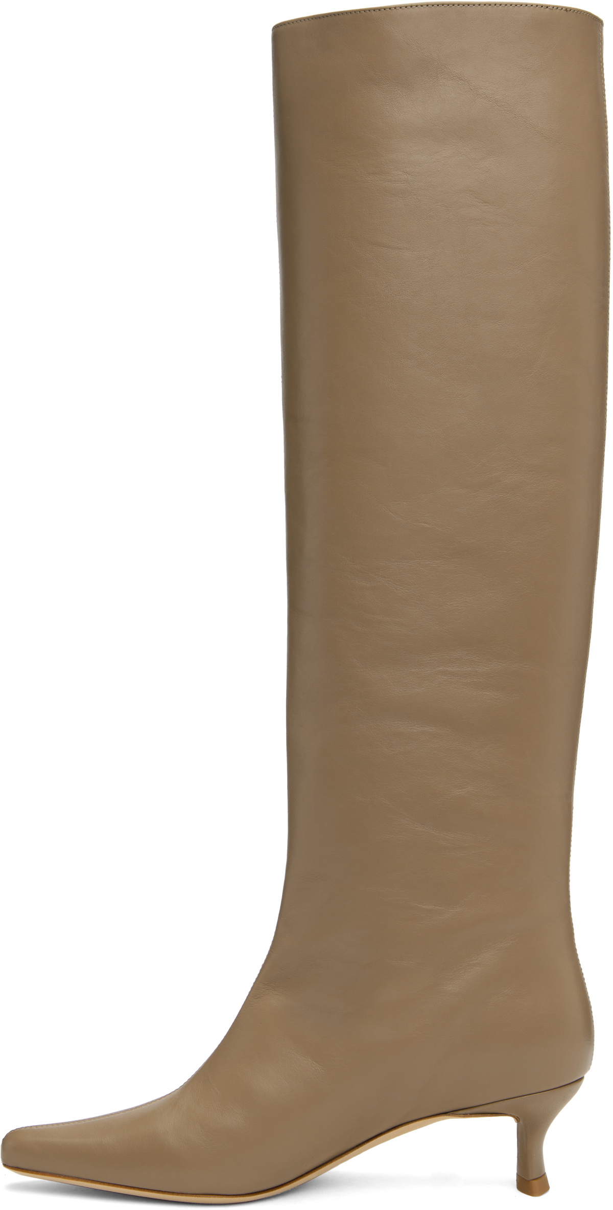 BY FAR Taupe Kitten Stevie 42 Tall Boots